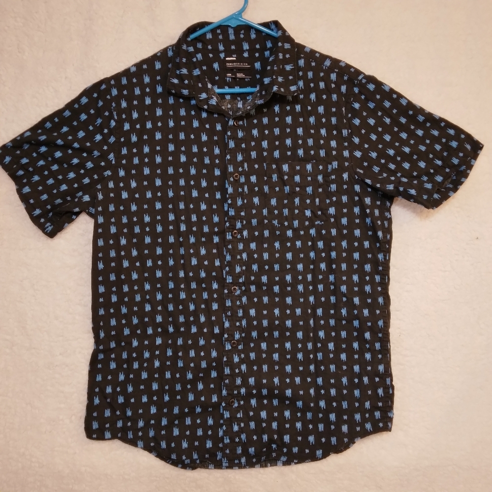 Public Opinion Men's Button Down Shirt Size Large